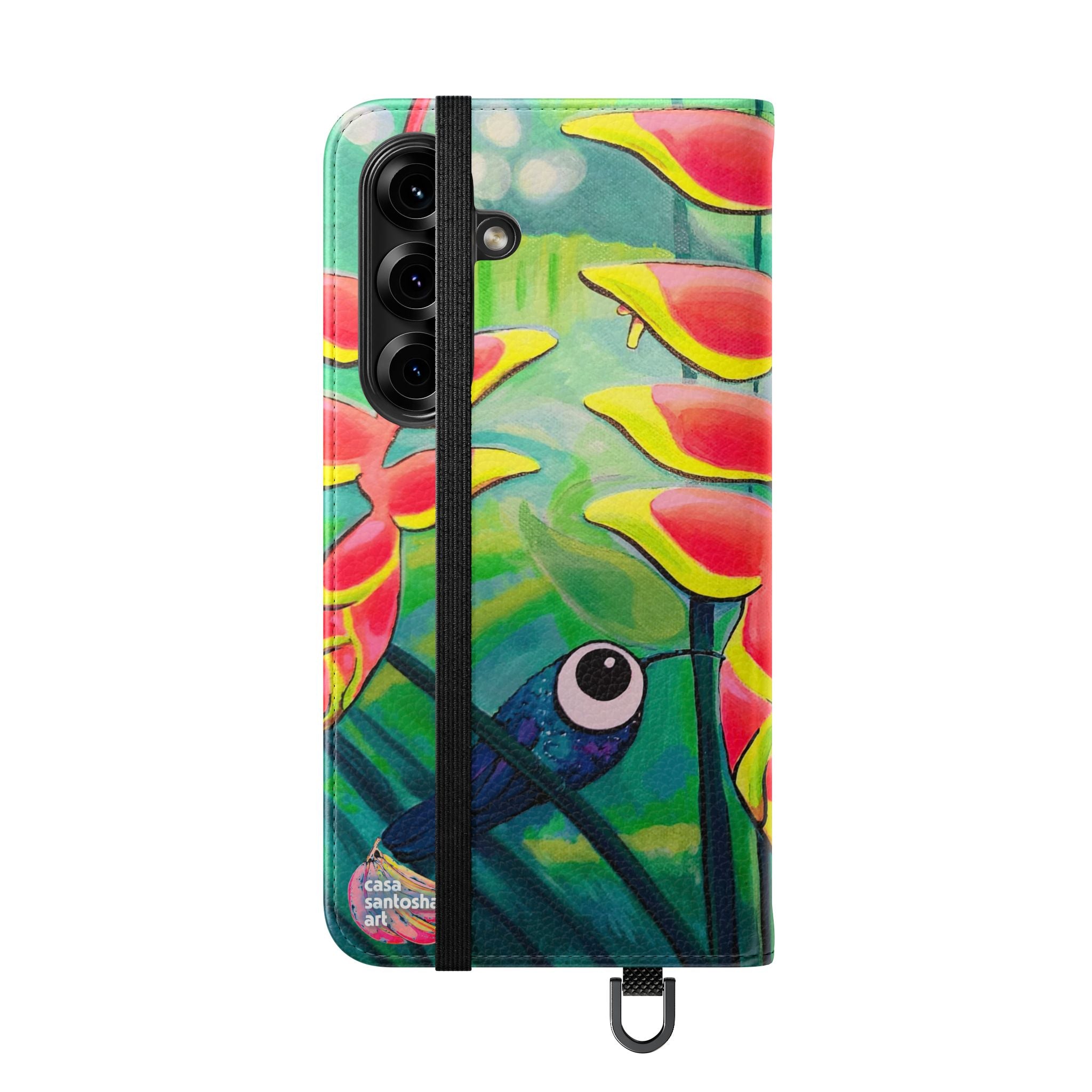 Cyclops Hummingbirds Flip Phone Case – Wallet Cover with Card Slots