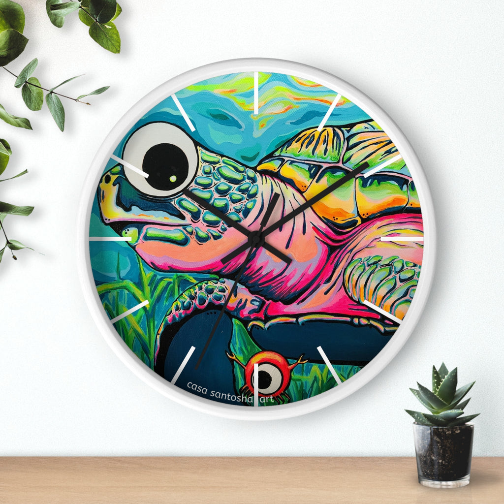 Cyclops Turtle Pop Art Wall Clock