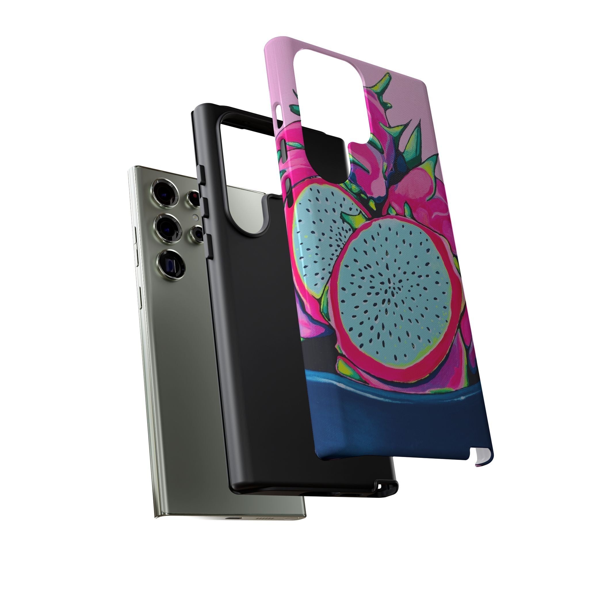 Neon Pink Dragon Fruit Tough Phone Case