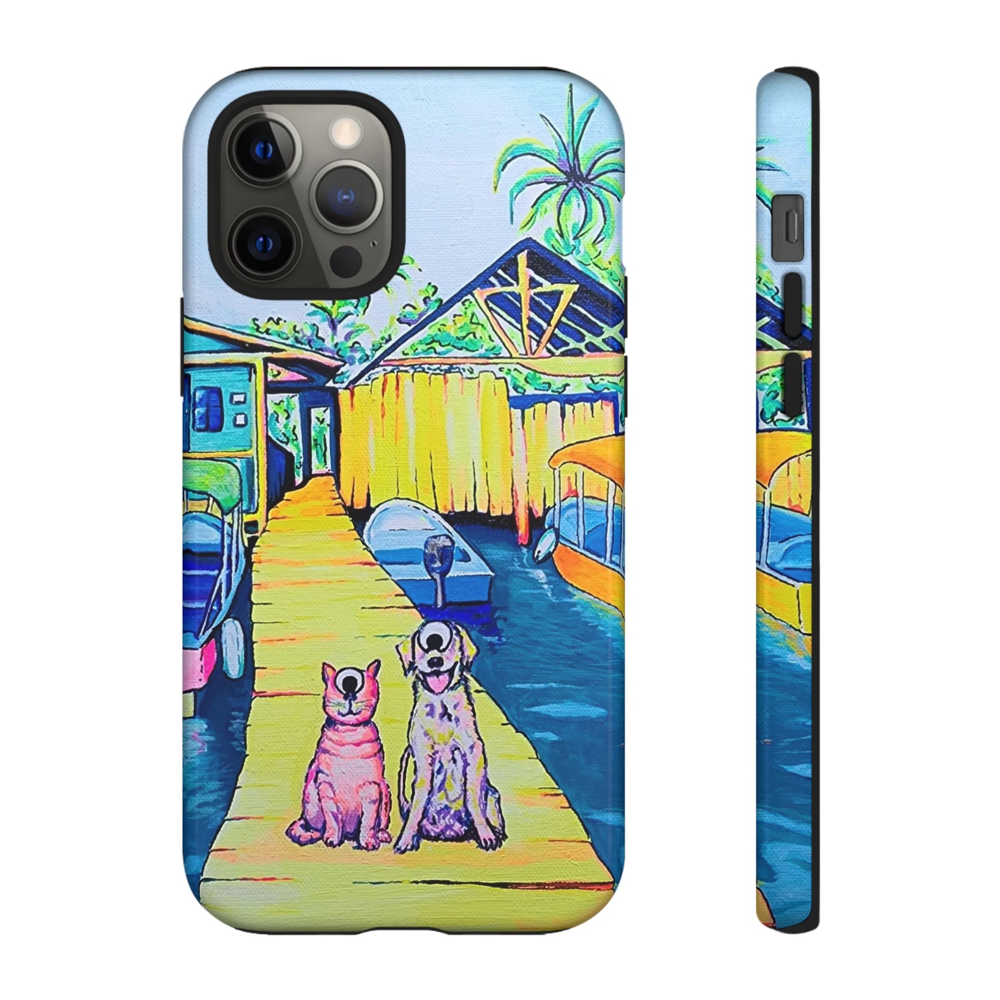 Cyclops Cat and Dog in Bocas Tough Phone Case