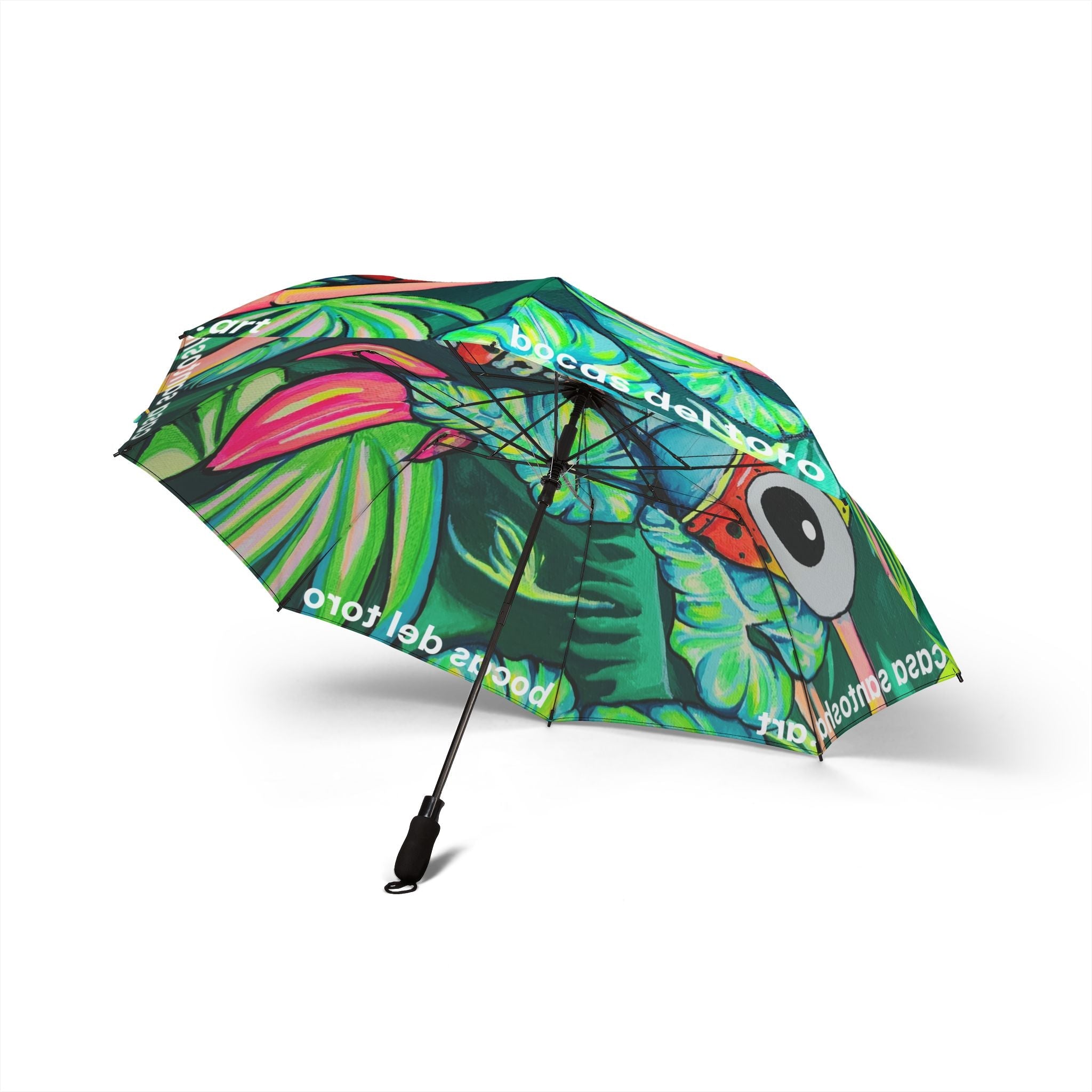 Cyclops Red Frog Umbrella - Foldable & Stylish Rain Gear