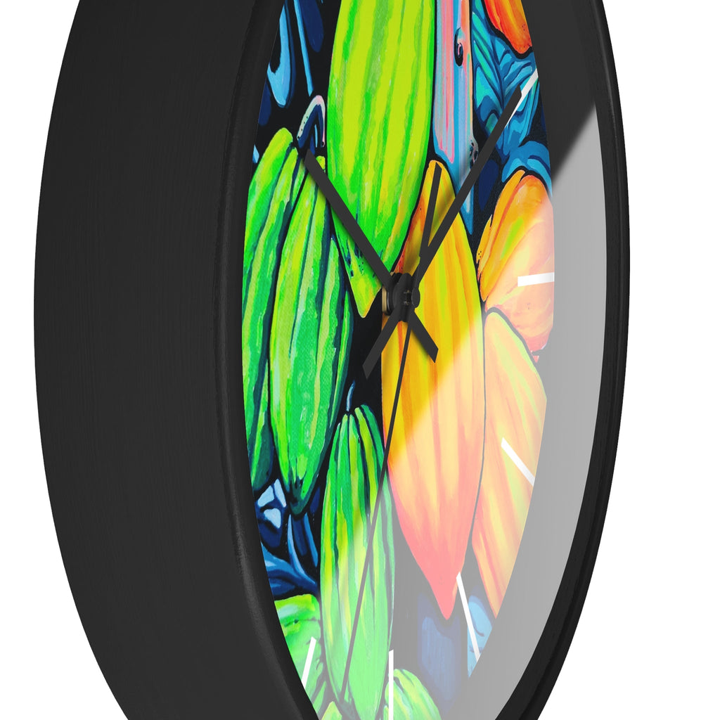 Neon Cacao Pop Art Wall Clock
