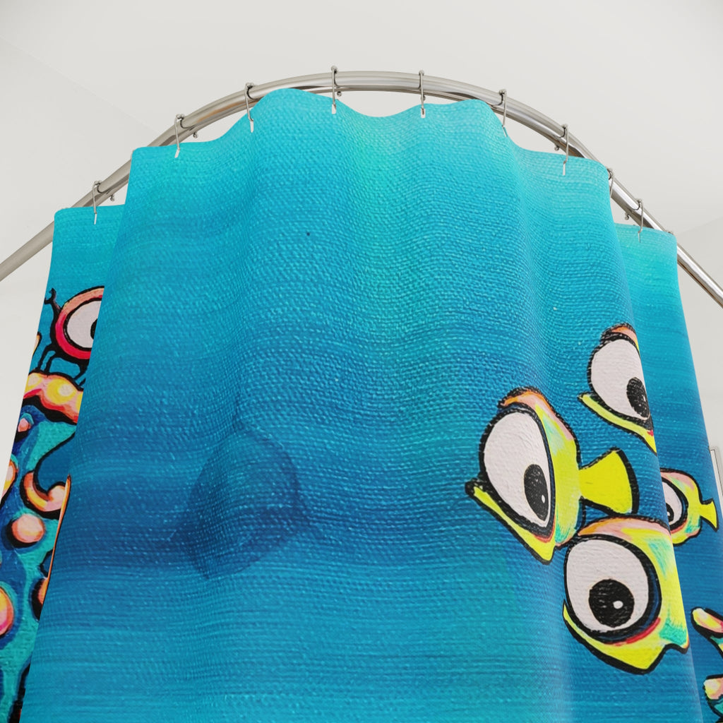 Cyclops Stingray Pop Art Shower Curtain
