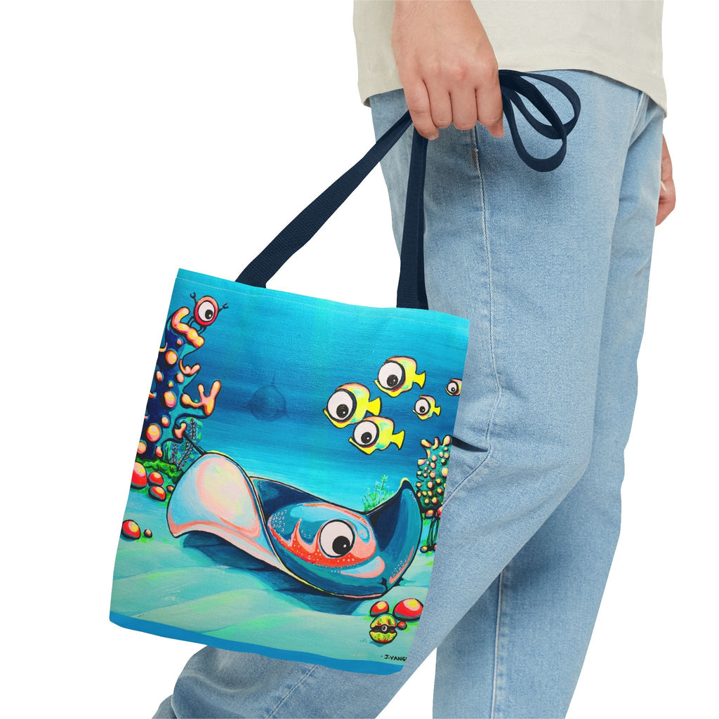 Premium Cyclops Stingray Tote Bag, Original Artist Design, Reusable Shopping Tote, Eco-Friendly