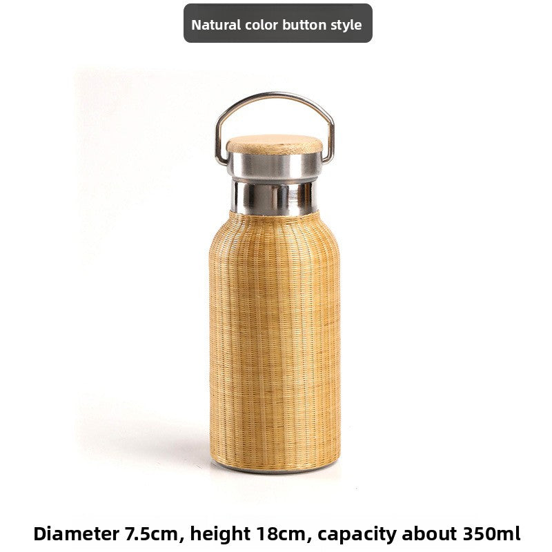 Bamboo Insulated Thermos Cup