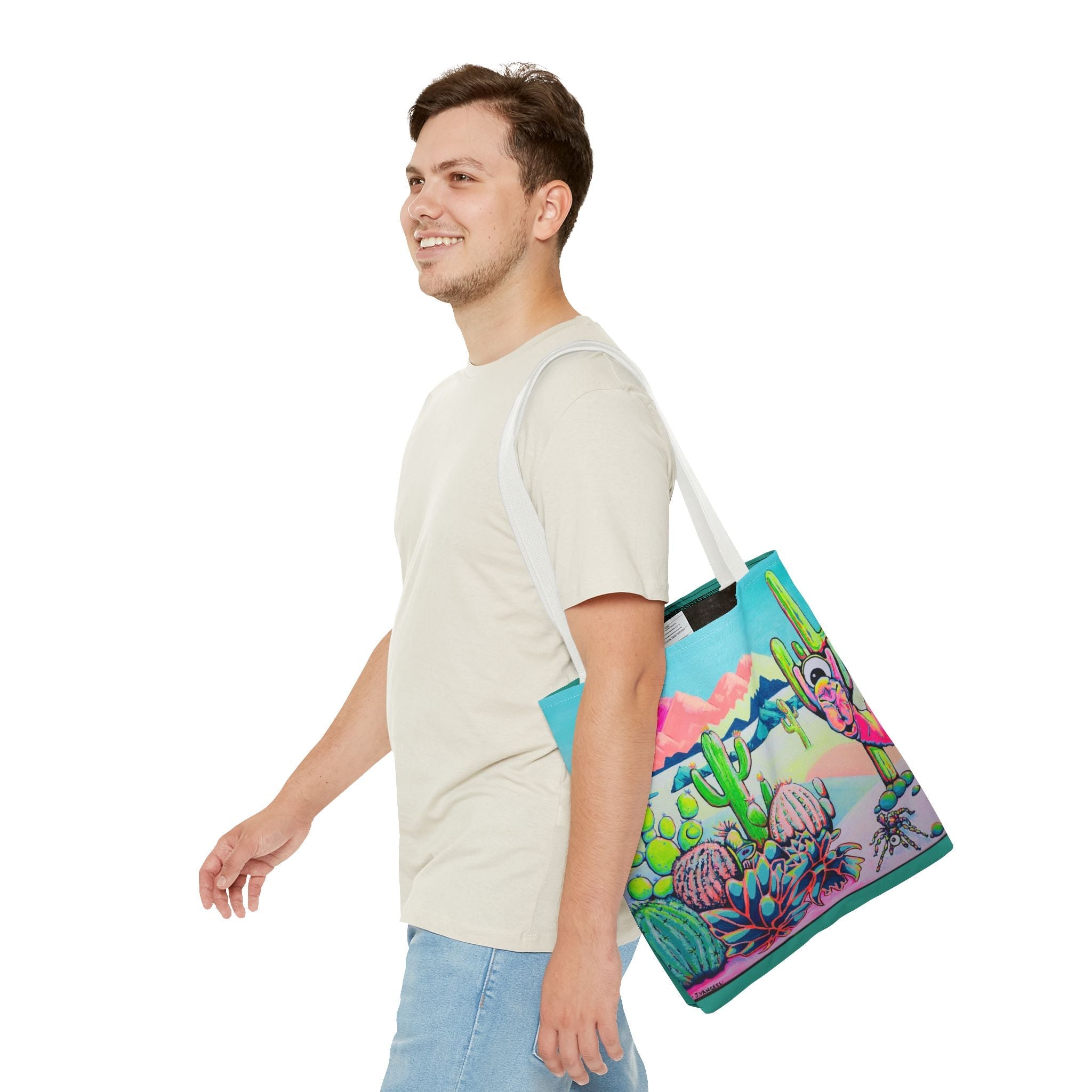 Premium Cyclops Camel Tote Bag, Original Artist Design, Reusable Shopping Tote,  Eco-Friendly