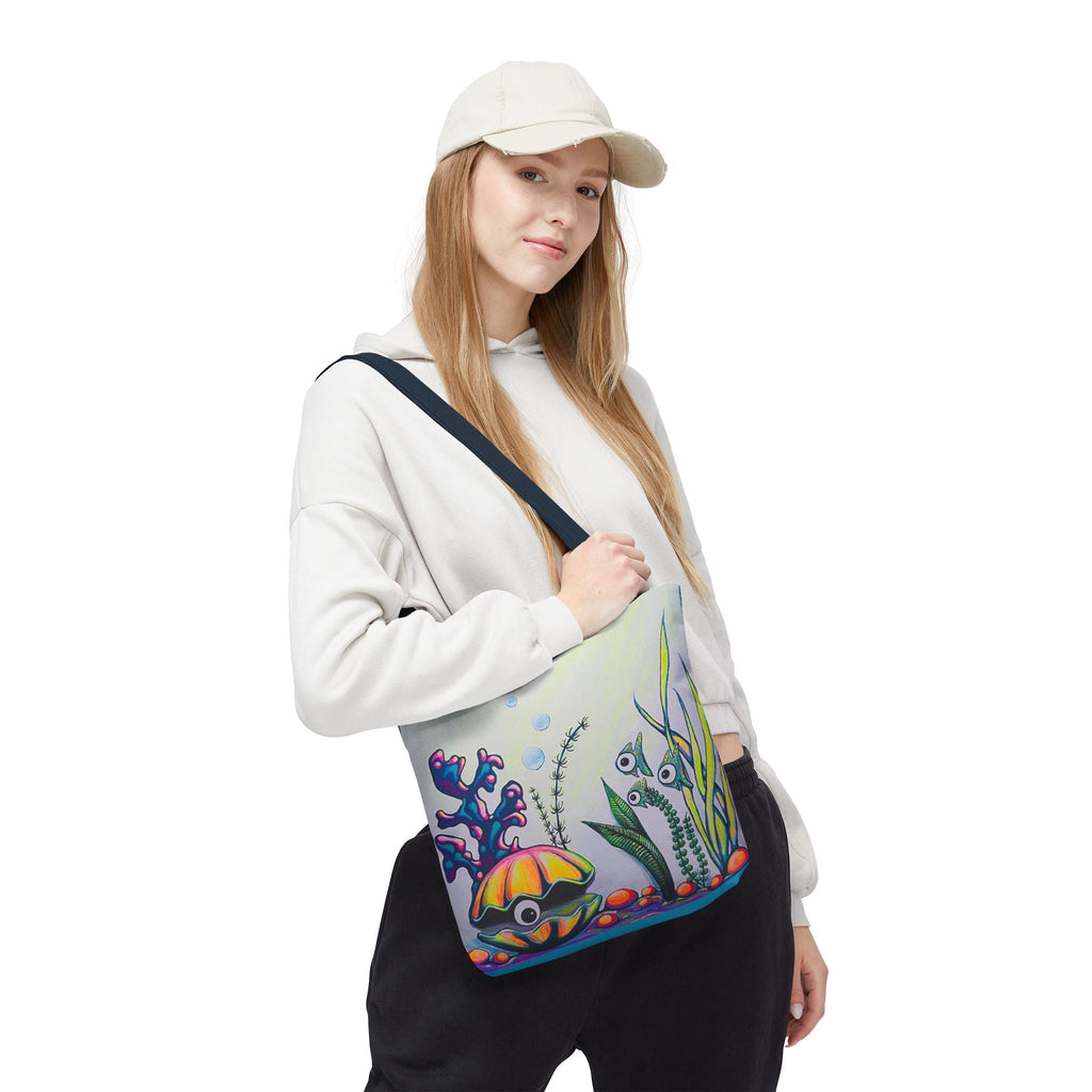 Premium Cyclops Clam Tote Bag, Original Artist Design, Reusable Shopping Tote,  Eco-Friendly