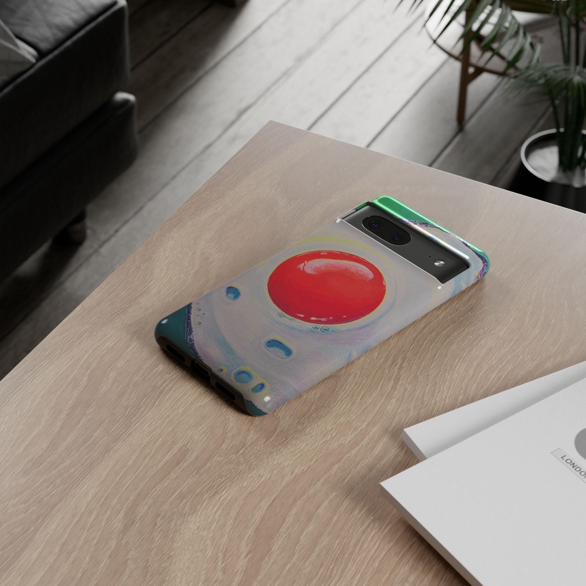 Neon Fried Egg Tough Phone Case