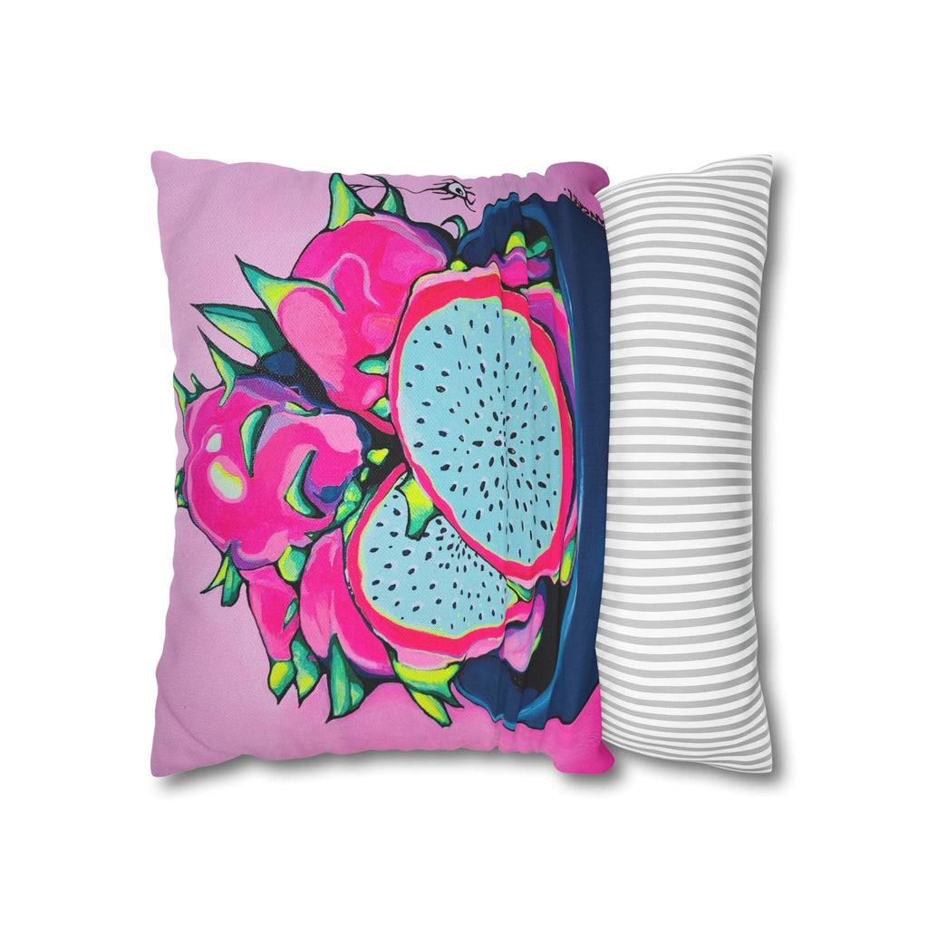 Neon Pink Dragon Fruit Pillowcase, Cover Only