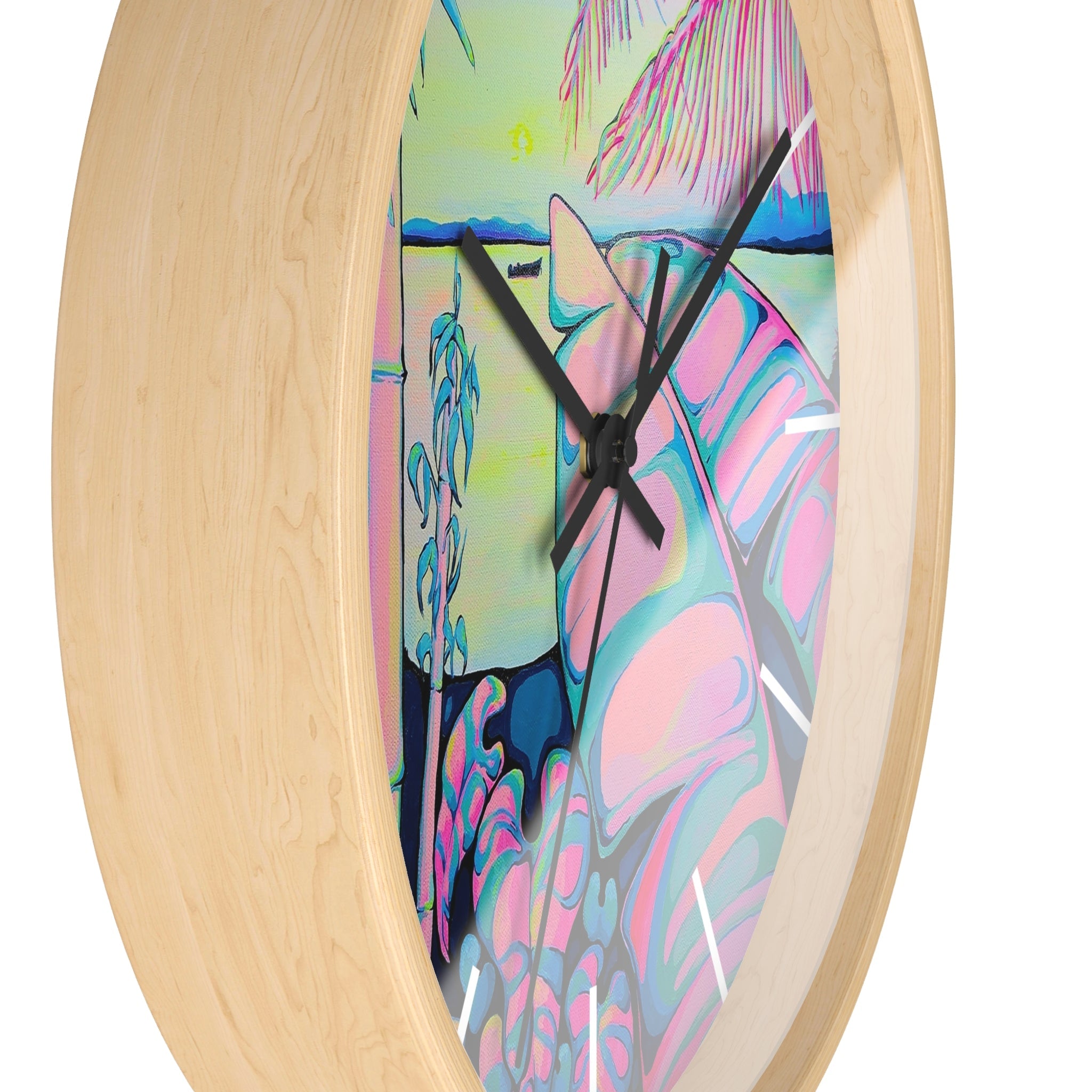 Serenity Bocas Pop Art Wall Clock