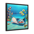 Framed Cyclops Stingray Canvas Print