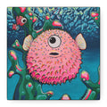 Cyclops Pufferfish Canvas Print, Home Decor Wall Art