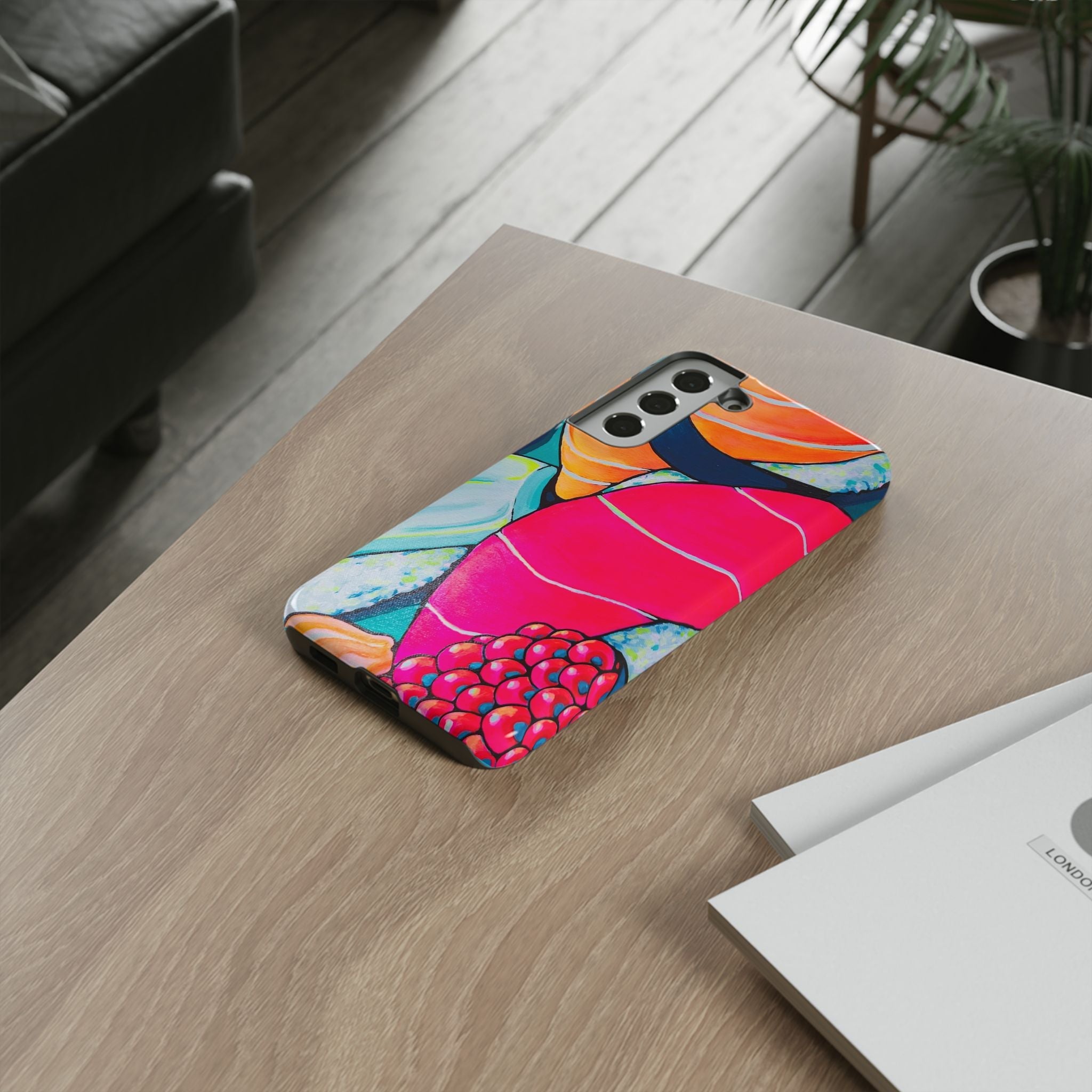 Neon Sushi Tough Phone Case