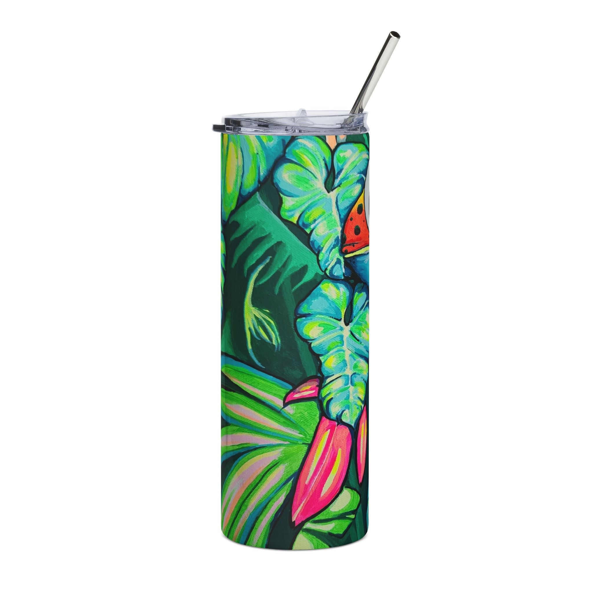 Cyclops Red Frog Stainless Steel Tumbler, 20oz | Fun Travel Mug, Eco-Friendly
