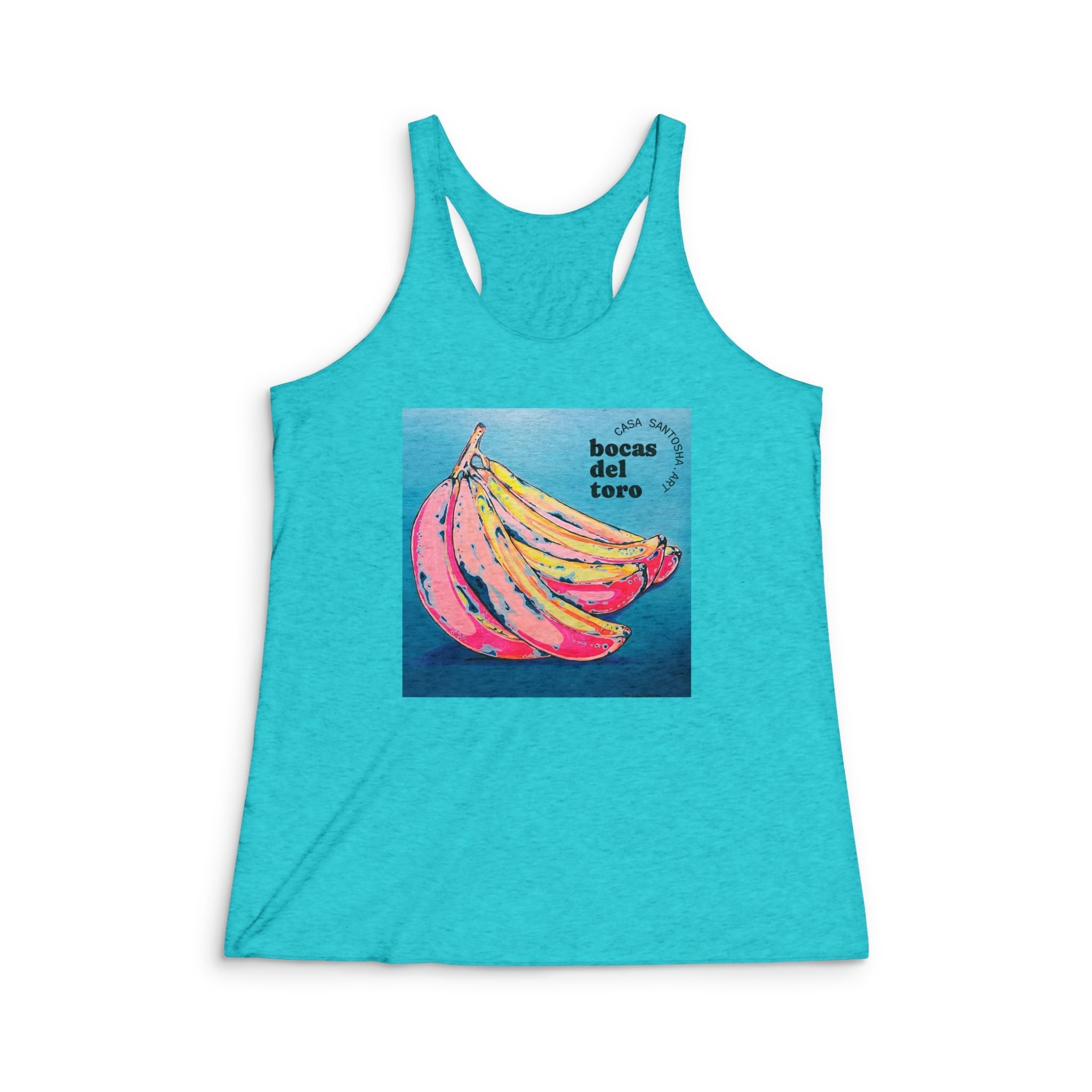 Women's Neon Bananas Graphic Racerback Tank