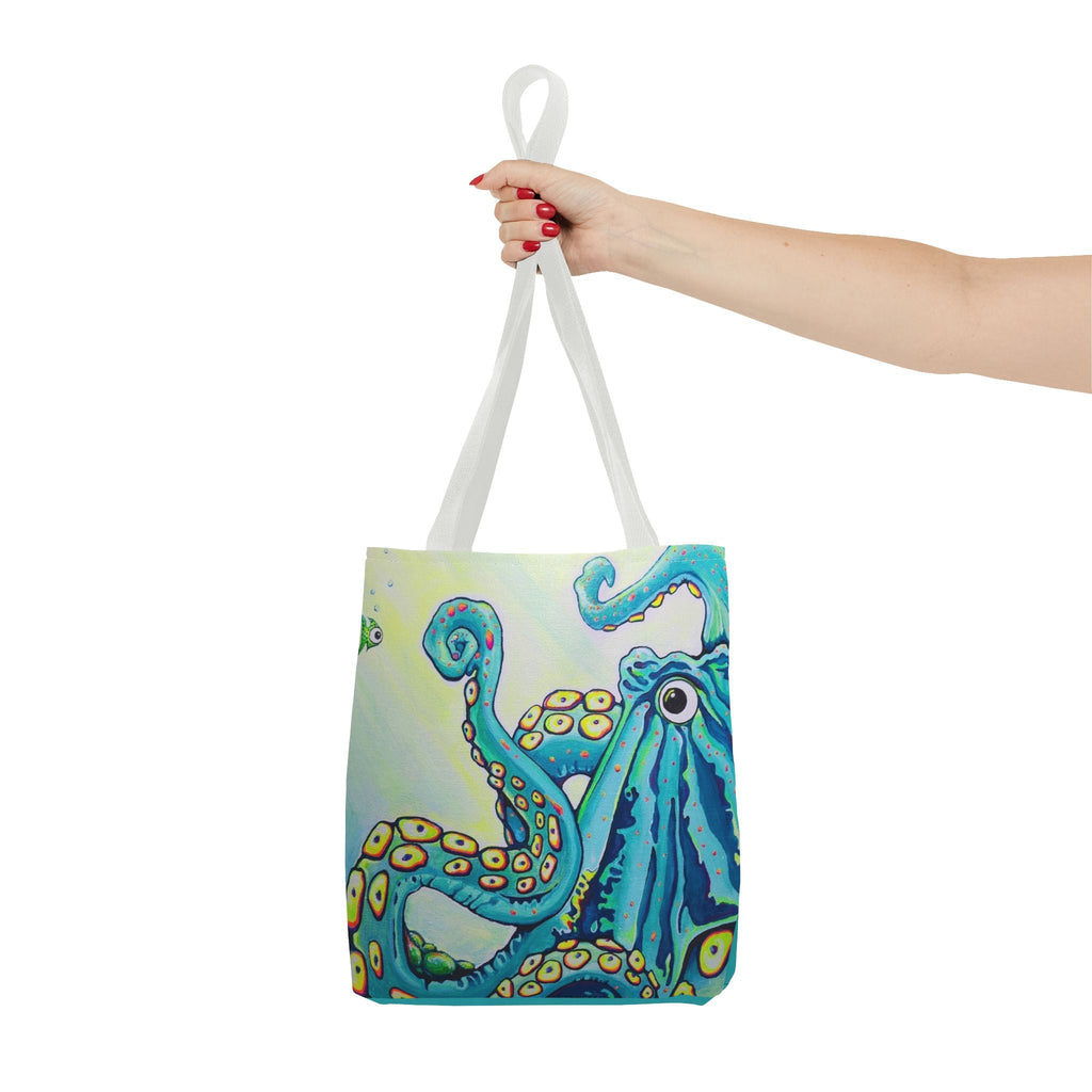Premium Cyclops Octopus Tote Bag, Original Artist Design, Reusable Shopping Tote,  Eco-Friendly