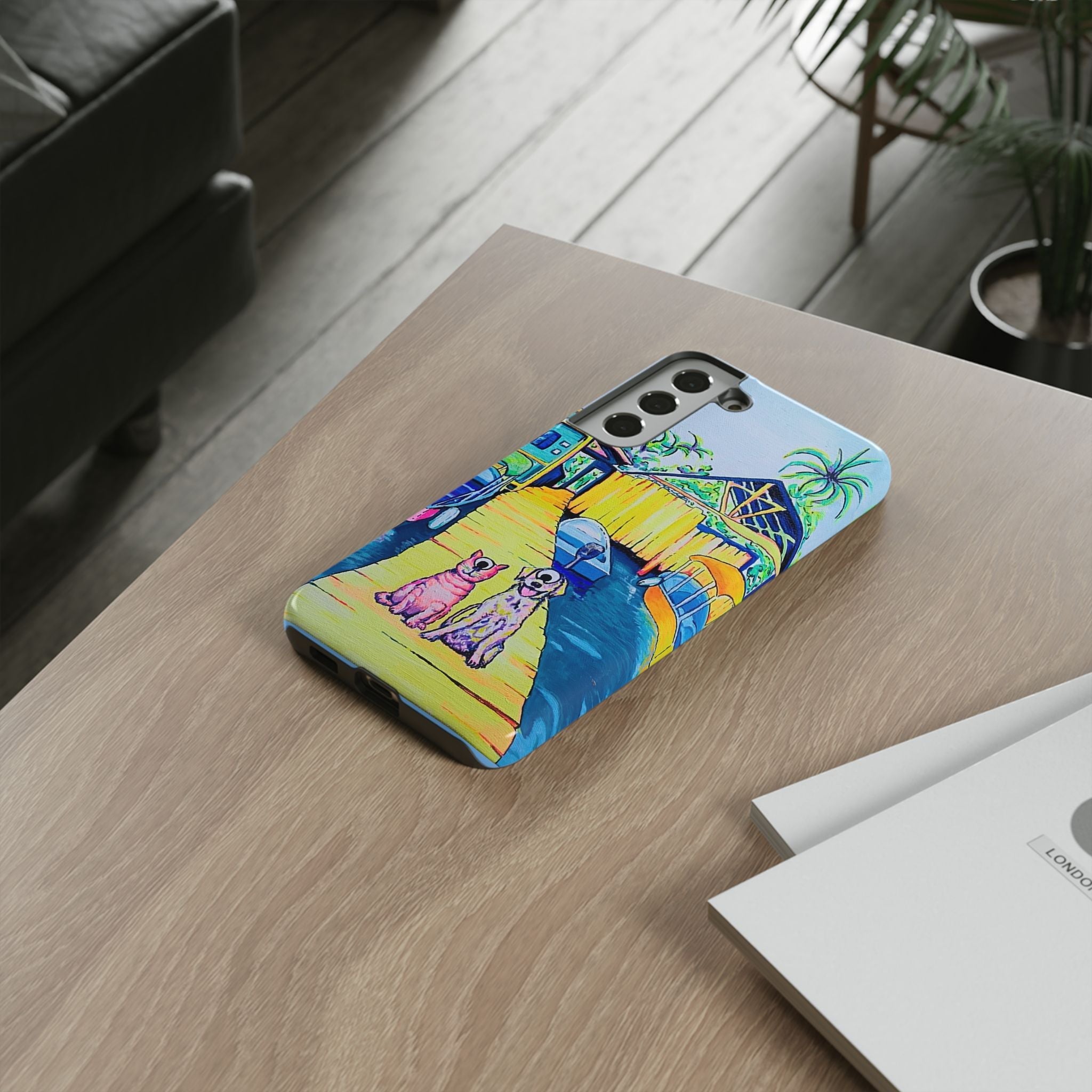 Cyclops Cat and Dog in Bocas Tough Phone Case