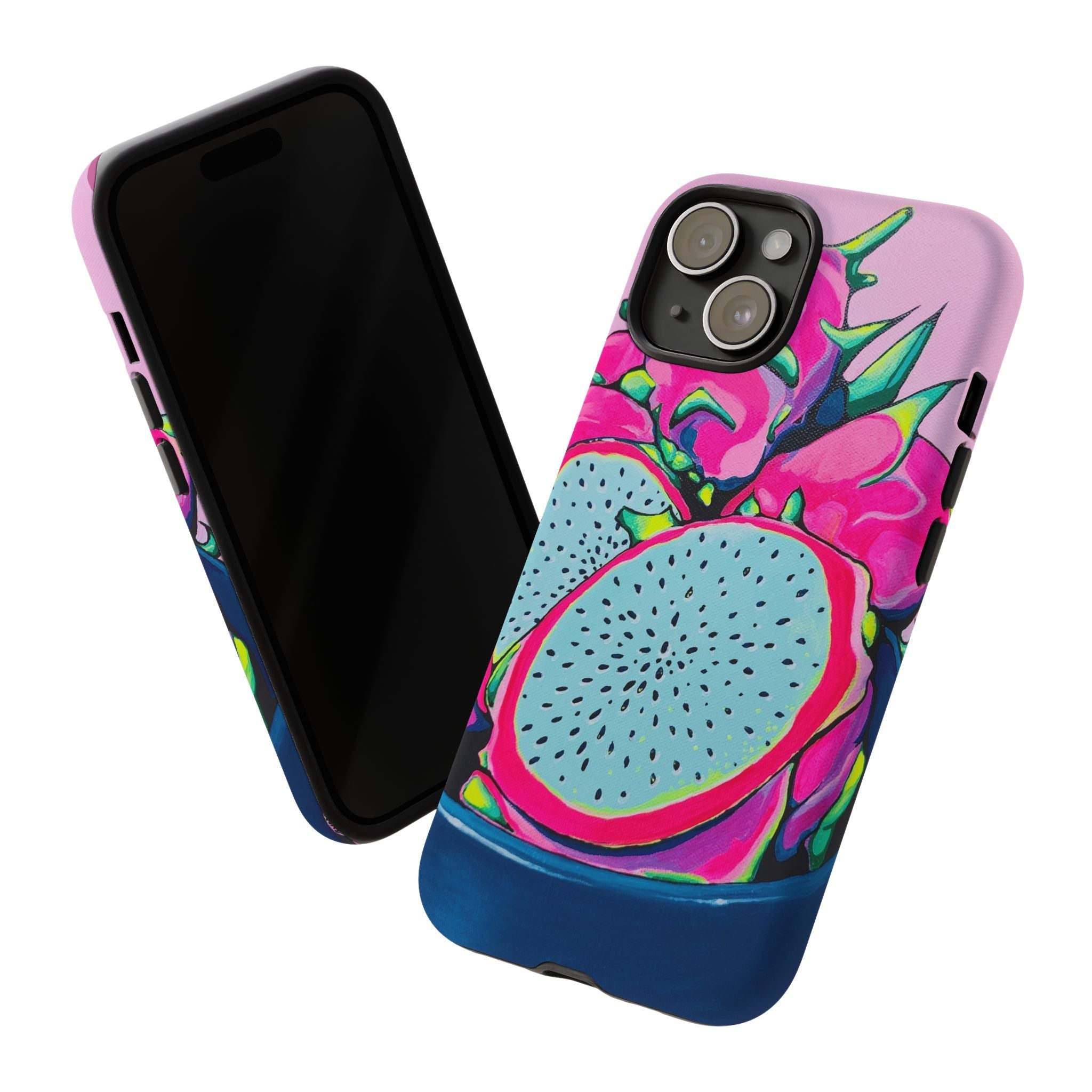 Neon Pink Dragon Fruit Tough Phone Case
