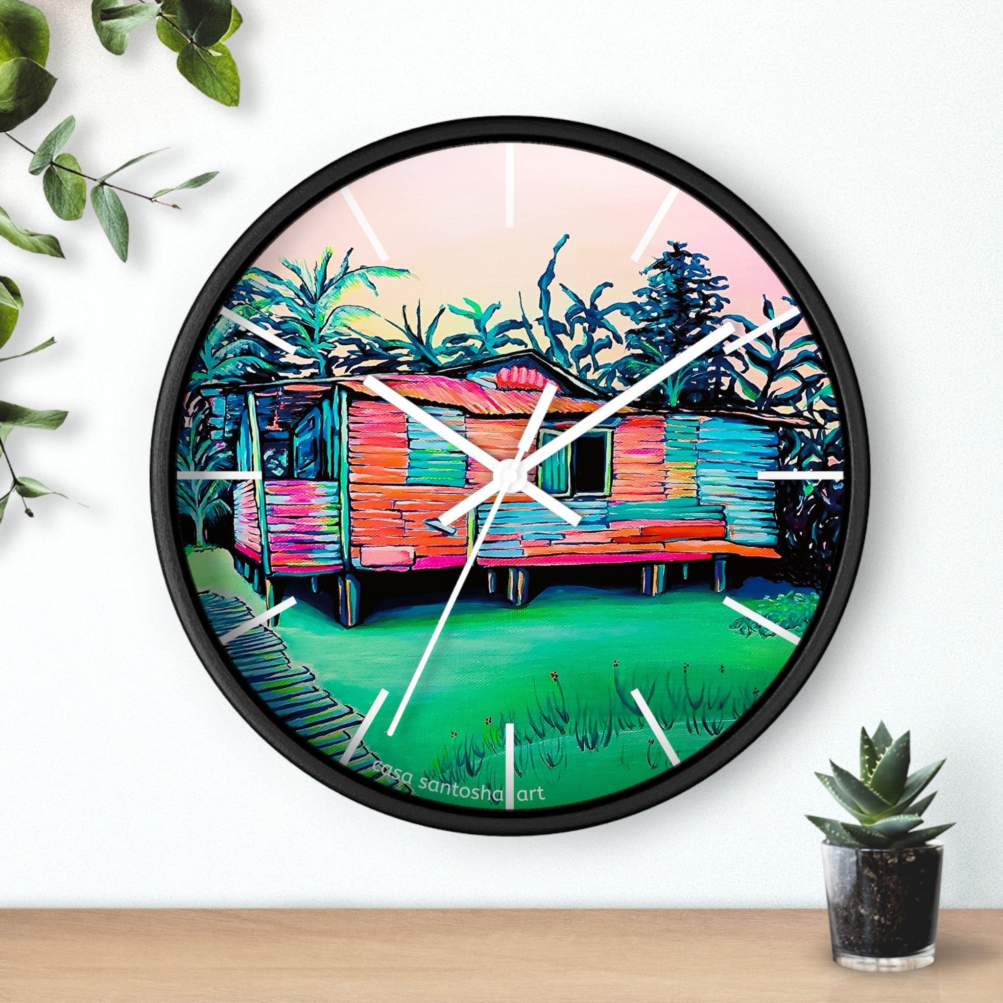Luis Russell House Bocas Pop Art Wall Clock