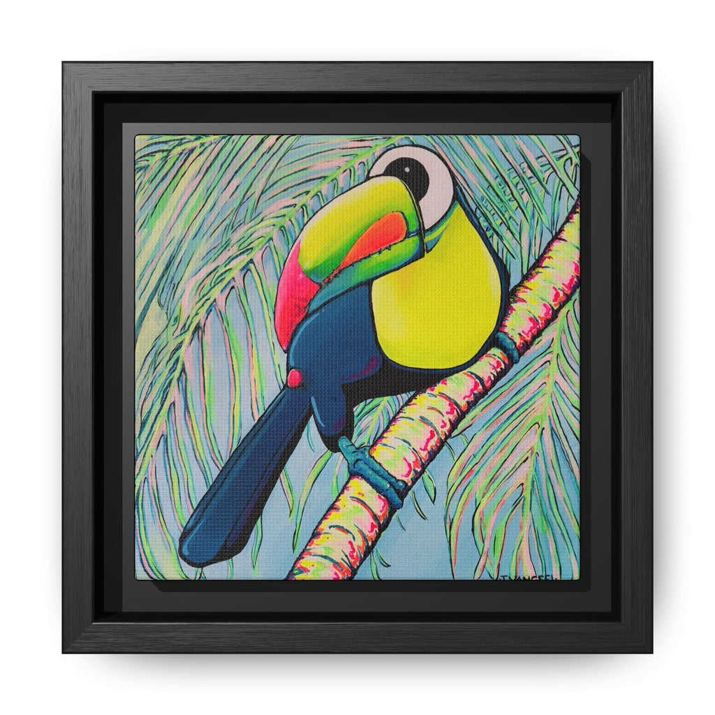 Framed Cyclops Toucan Canvas Print