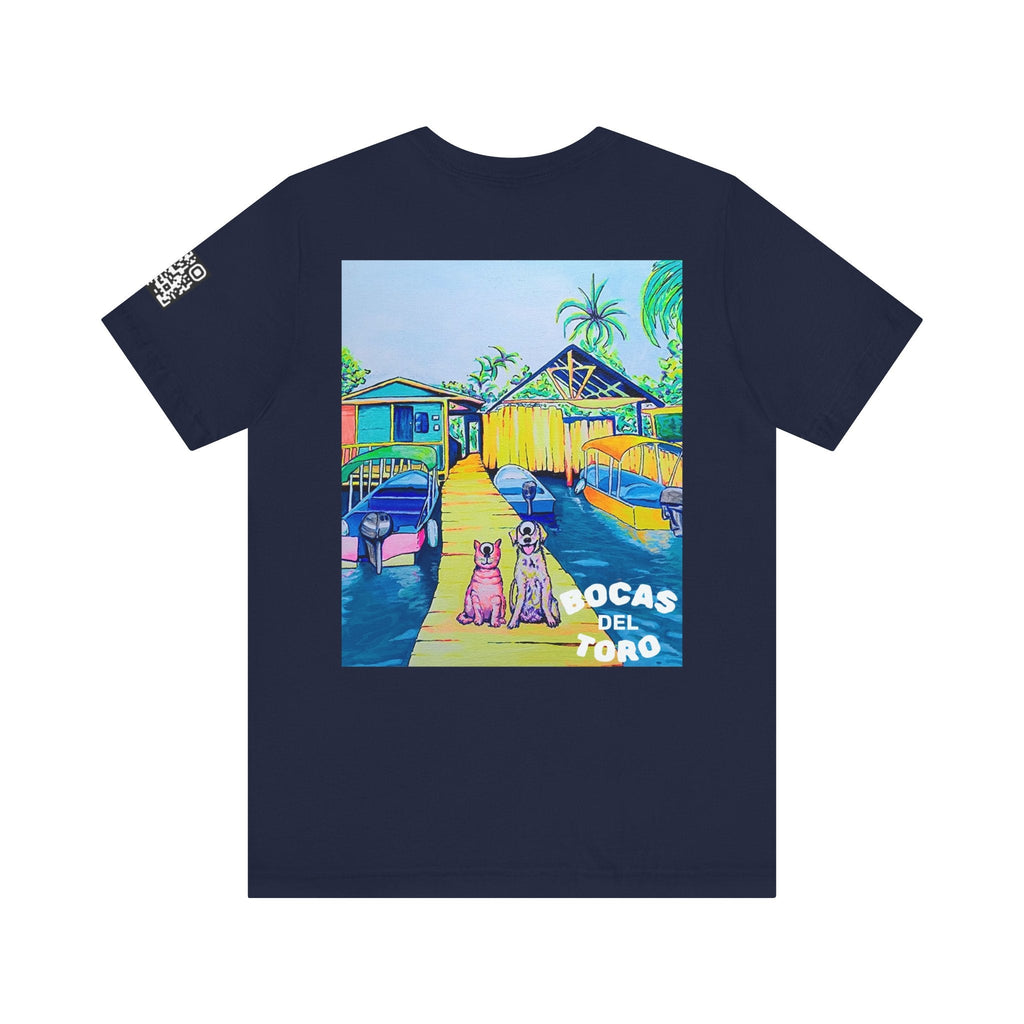Unisex Cyclops Cat and Dog in Bocas Tee
