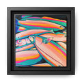 Framed Neon Fish Canvas Print