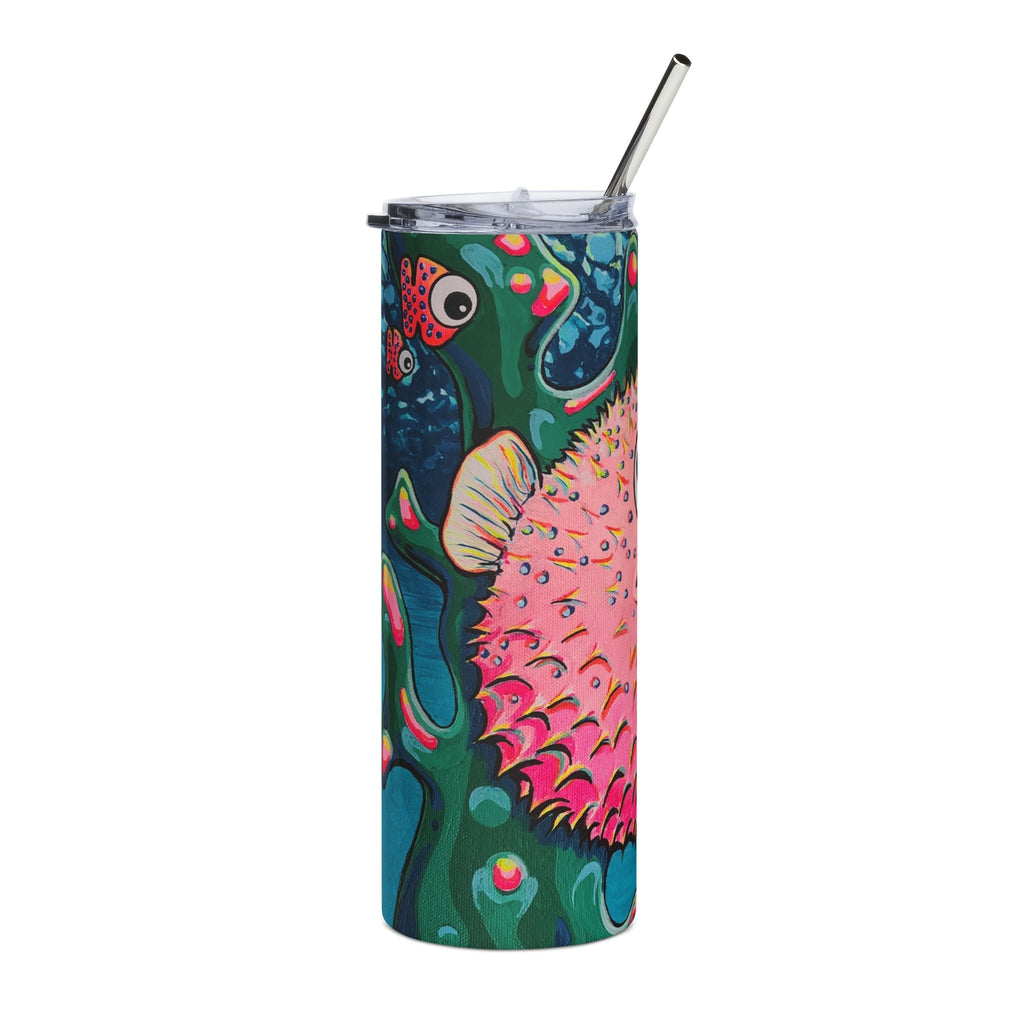 Cyclops Pufferfish Stainless Steel Tumbler, 20oz | Fun Travel Mug, Eco-Friendly