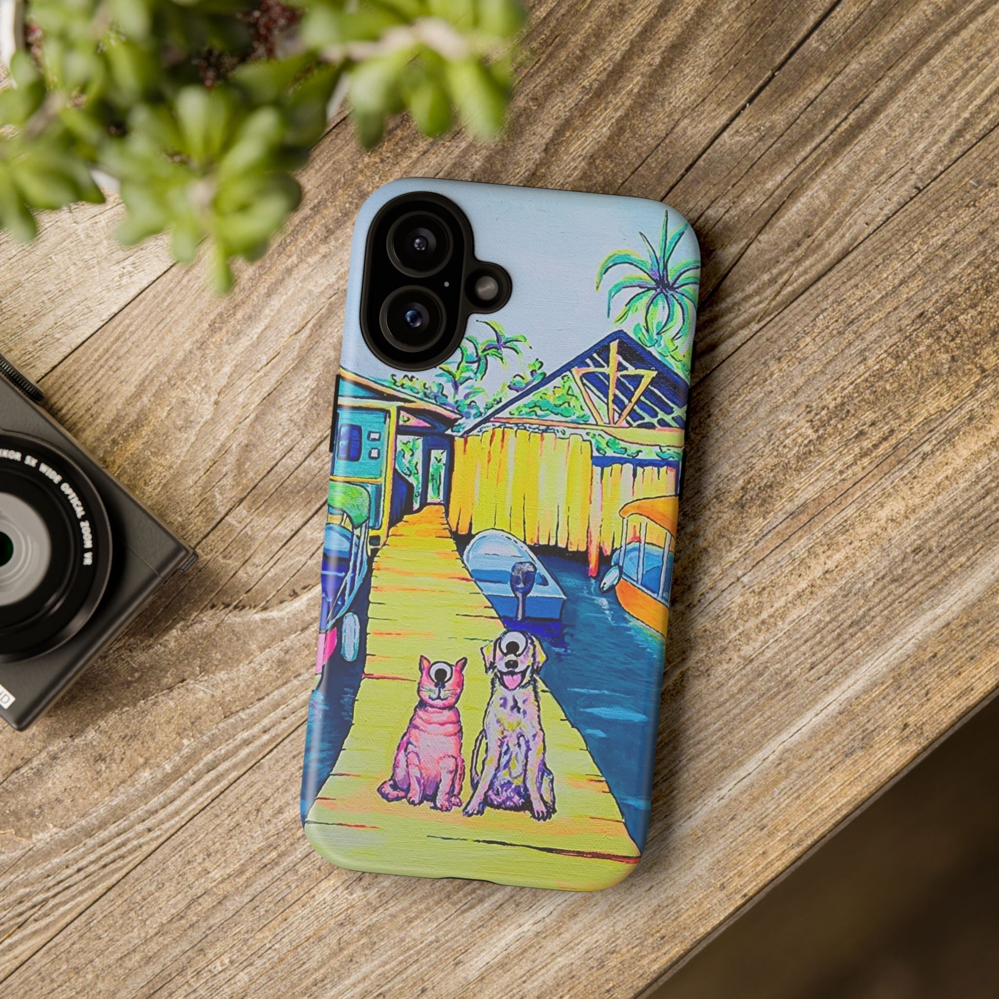 Cyclops Cat and Dog in Bocas Tough Phone Case