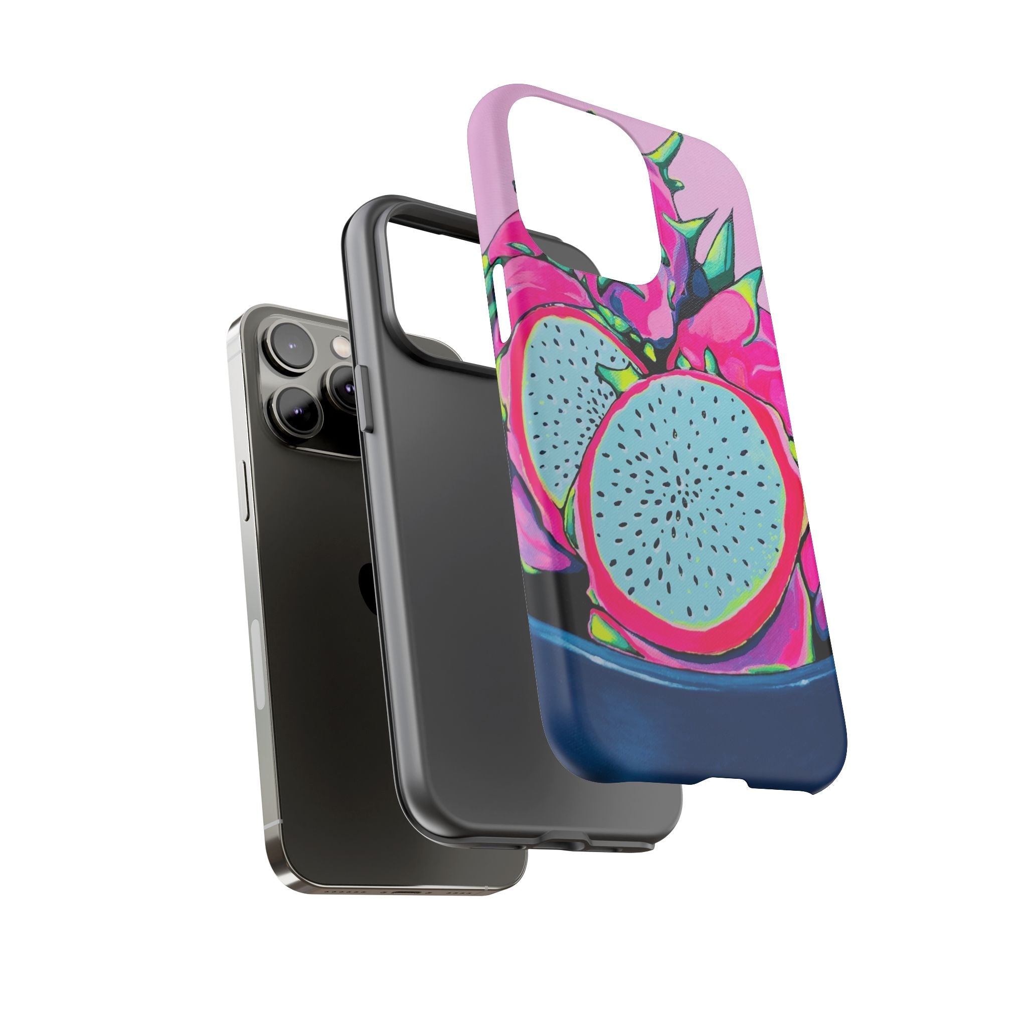 Neon Pink Dragon Fruit Tough Phone Case