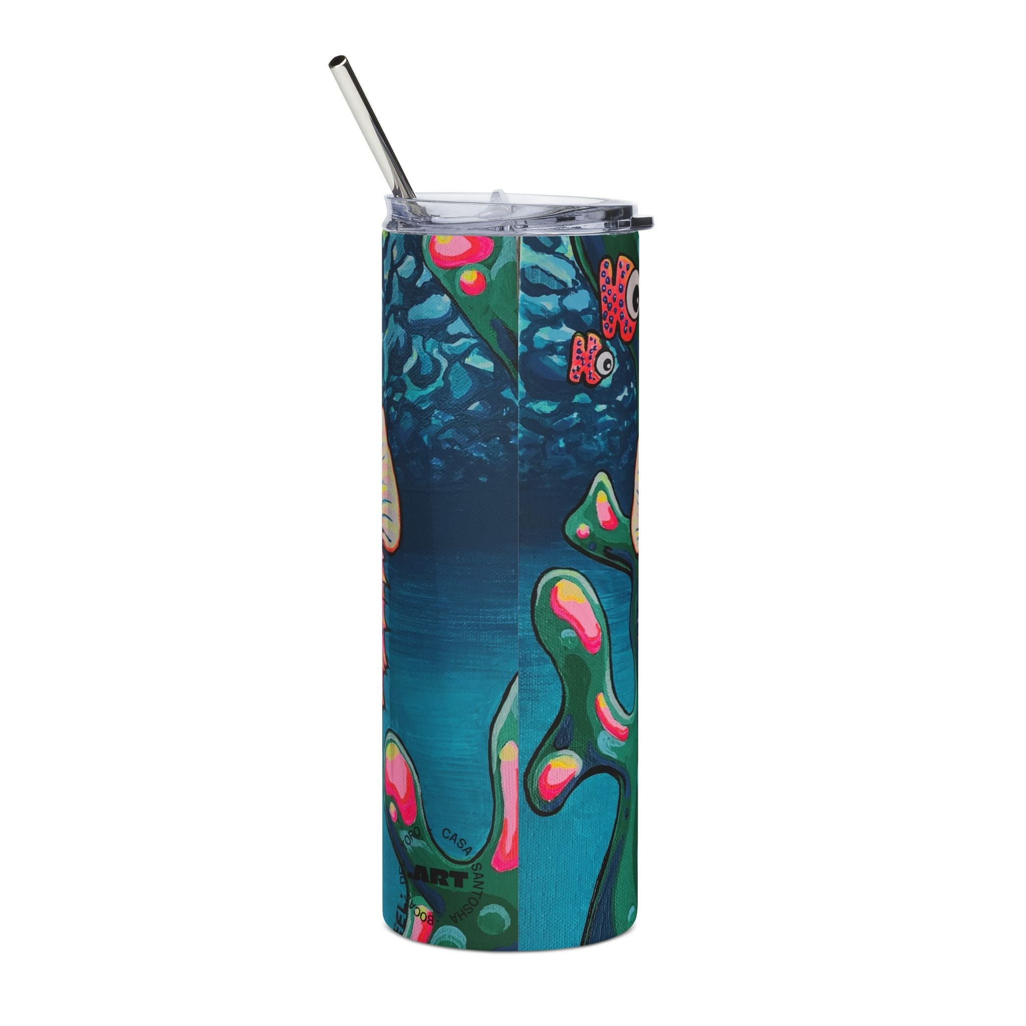 Cyclops Pufferfish Stainless Steel Tumbler, 20oz | Fun Travel Mug, Eco-Friendly