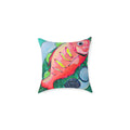 Neon Fried Fish Art Canvas Decorative Pillow