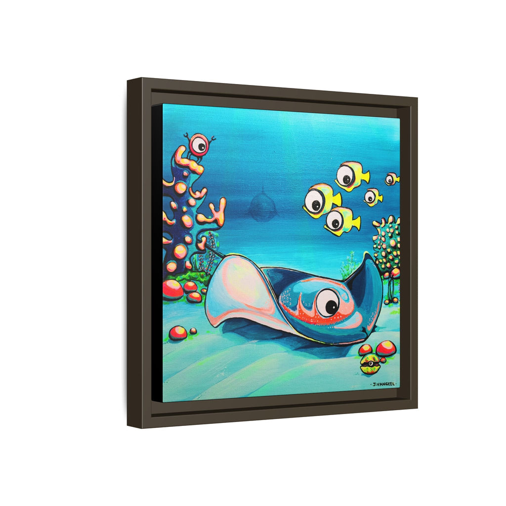 Framed Cyclops Stingray Canvas Print