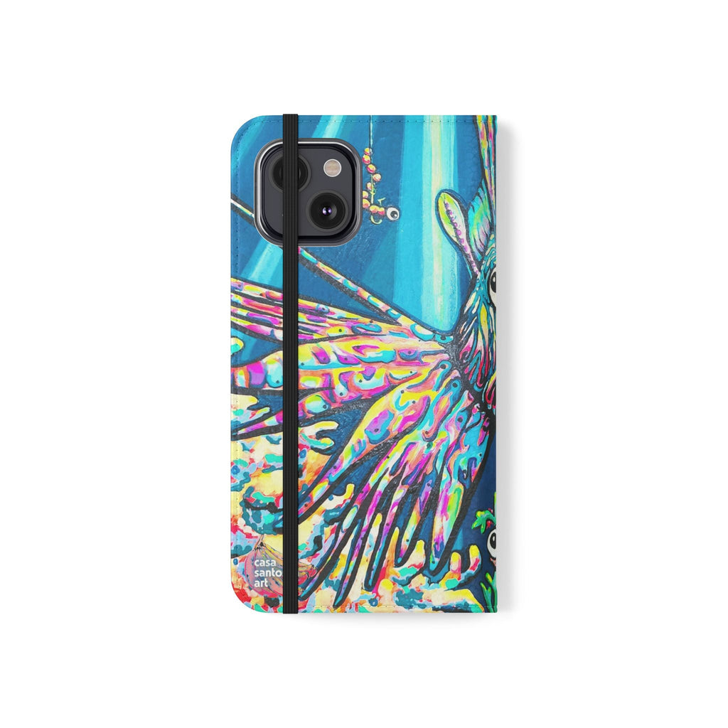 Cyclops Lionfish Flip Phone Case – Wallet Cover with Card Slots