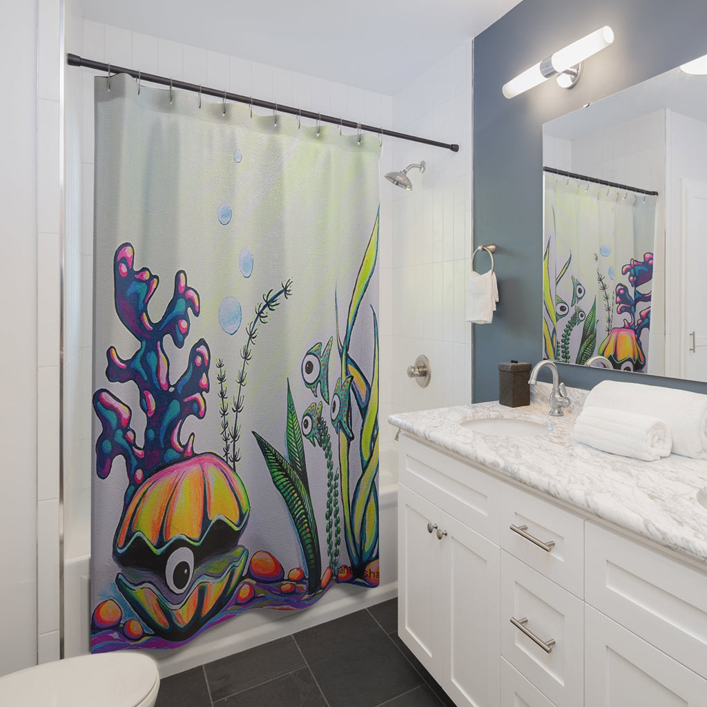 Cyclops Clam Pop Art Shower Curtain