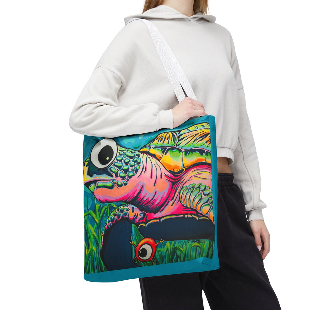 Premium Cyclops Turtle Tote Bag, Original Artist Design, Reusable Shopping Tote,  Eco-Friendly