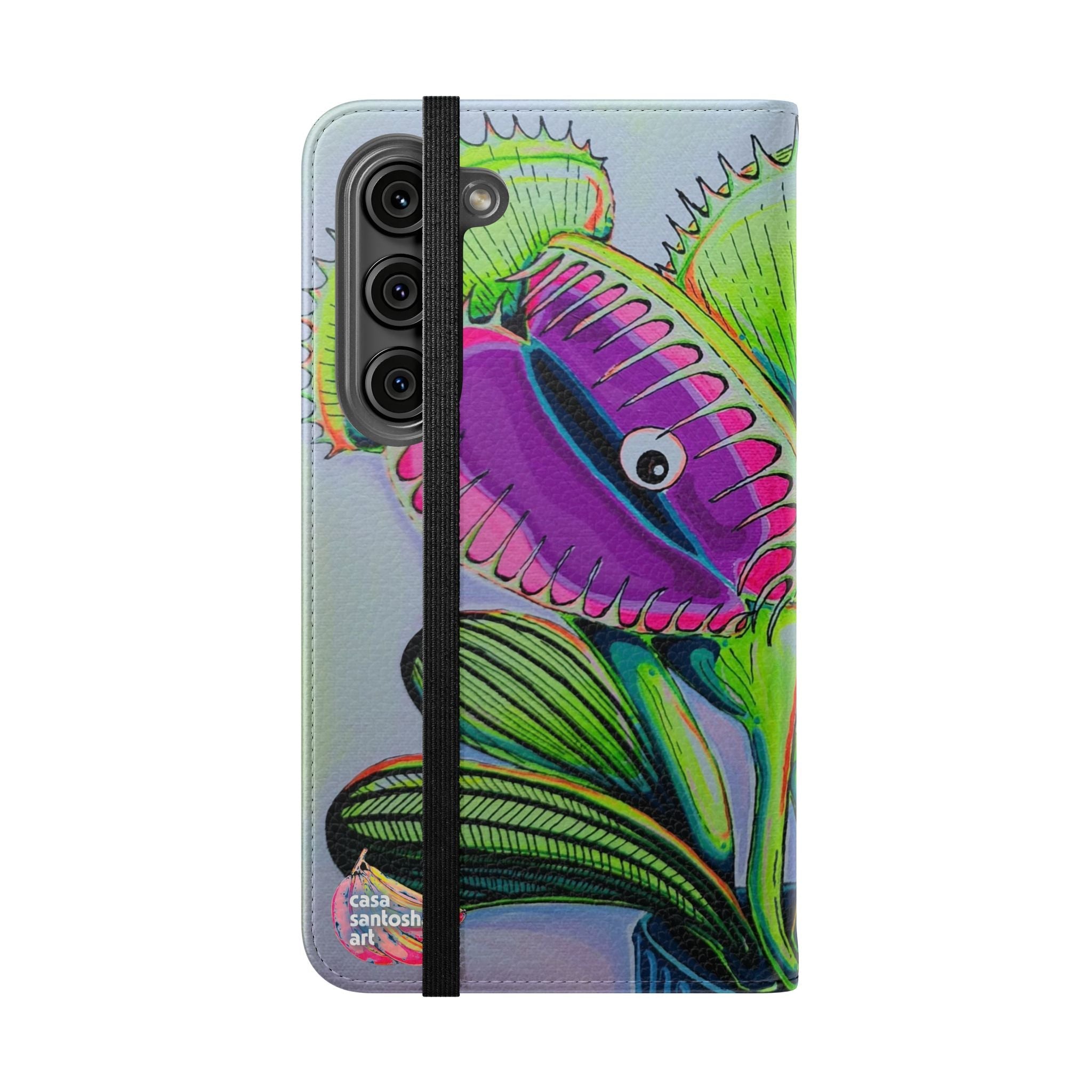 Cyclops Venus Fly Trap Flip Phone Case – Wallet Cover with Card Slots