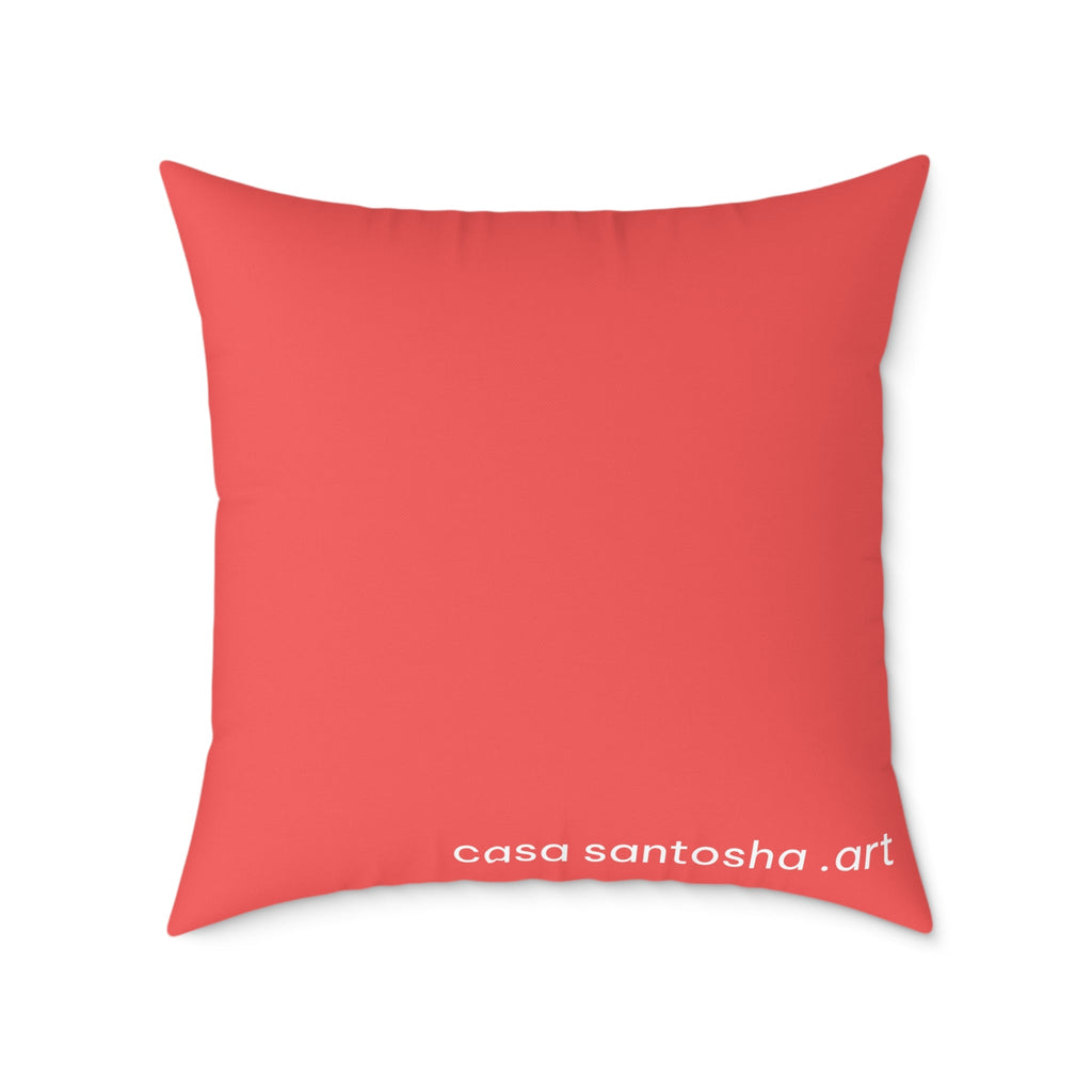 Trippy Mushrooms Art Canvas Decorative Pillow
