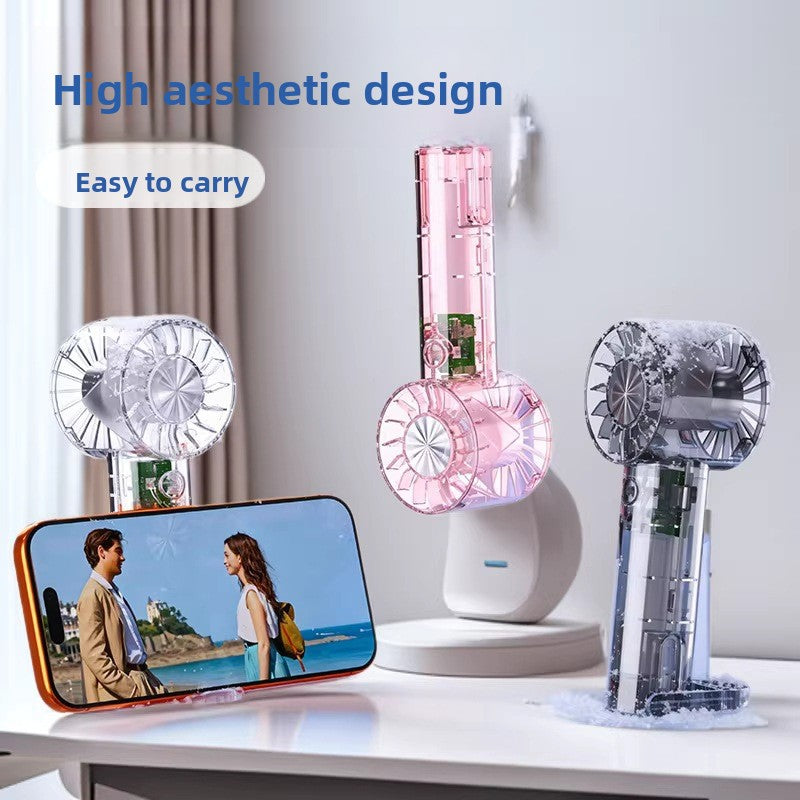 Mini USB Handheld Fan with Rechargeable Battery