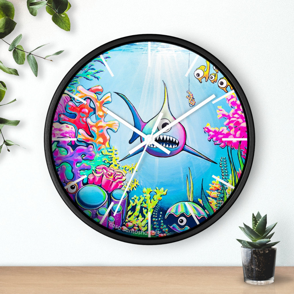 Cyclops Shark Pop Art Wall Clock