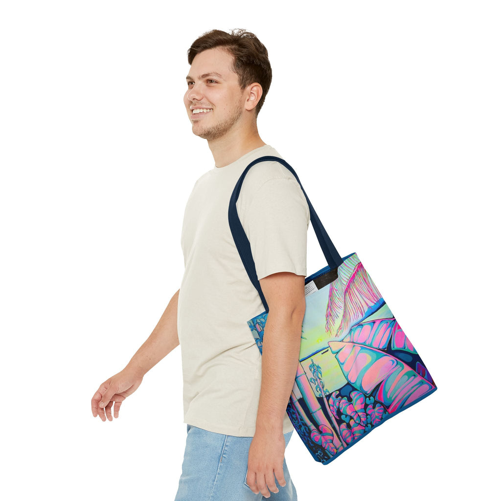 Premium Serenity Bocas Tote Bag, Original Artist Design, Reusable Shopping Tote, Eco-Friendly