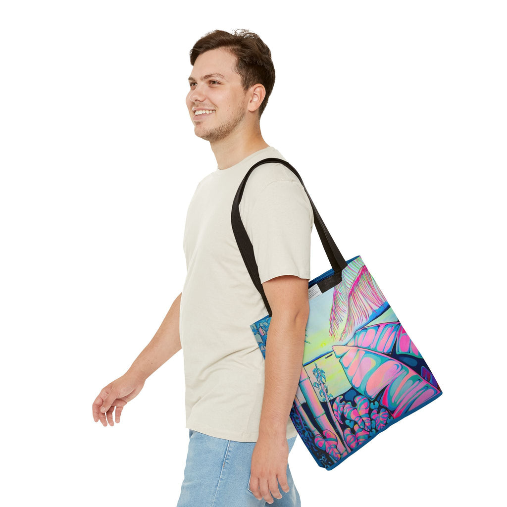 Premium Serenity Bocas Tote Bag, Original Artist Design, Reusable Shopping Tote, Eco-Friendly