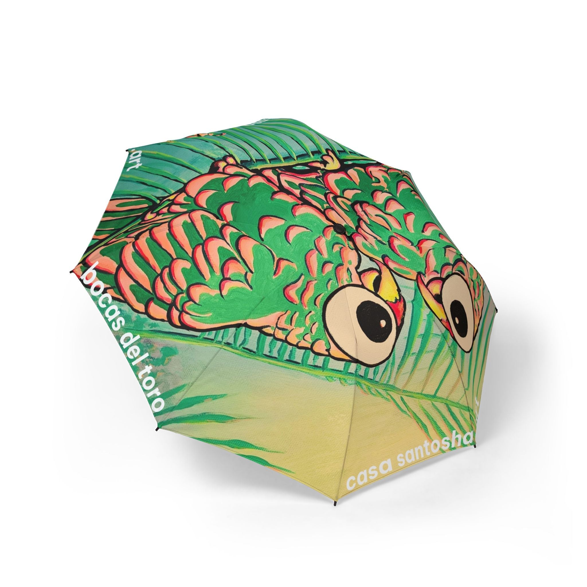 Chatty Cyclops Parrots Umbrella - Foldable & Stylish Rain Gear