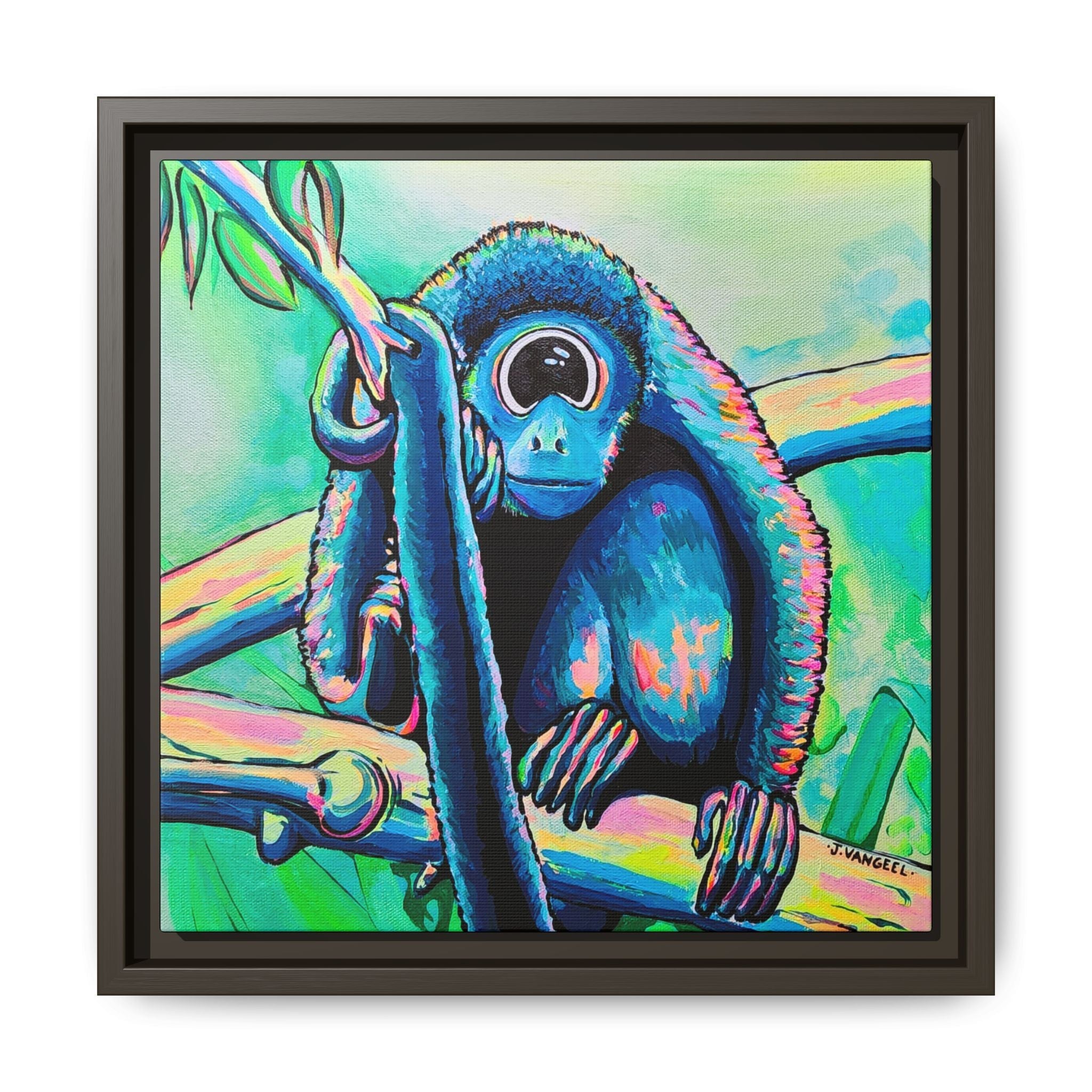 Framed Cyclops Monkey Canvas Print
