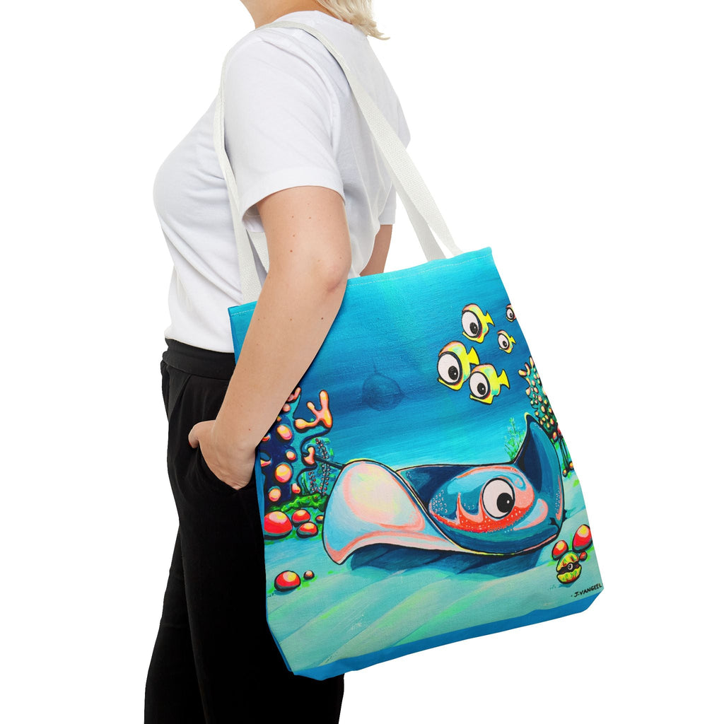 Premium Cyclops Stingray Tote Bag, Original Artist Design, Reusable Shopping Tote, Eco-Friendly