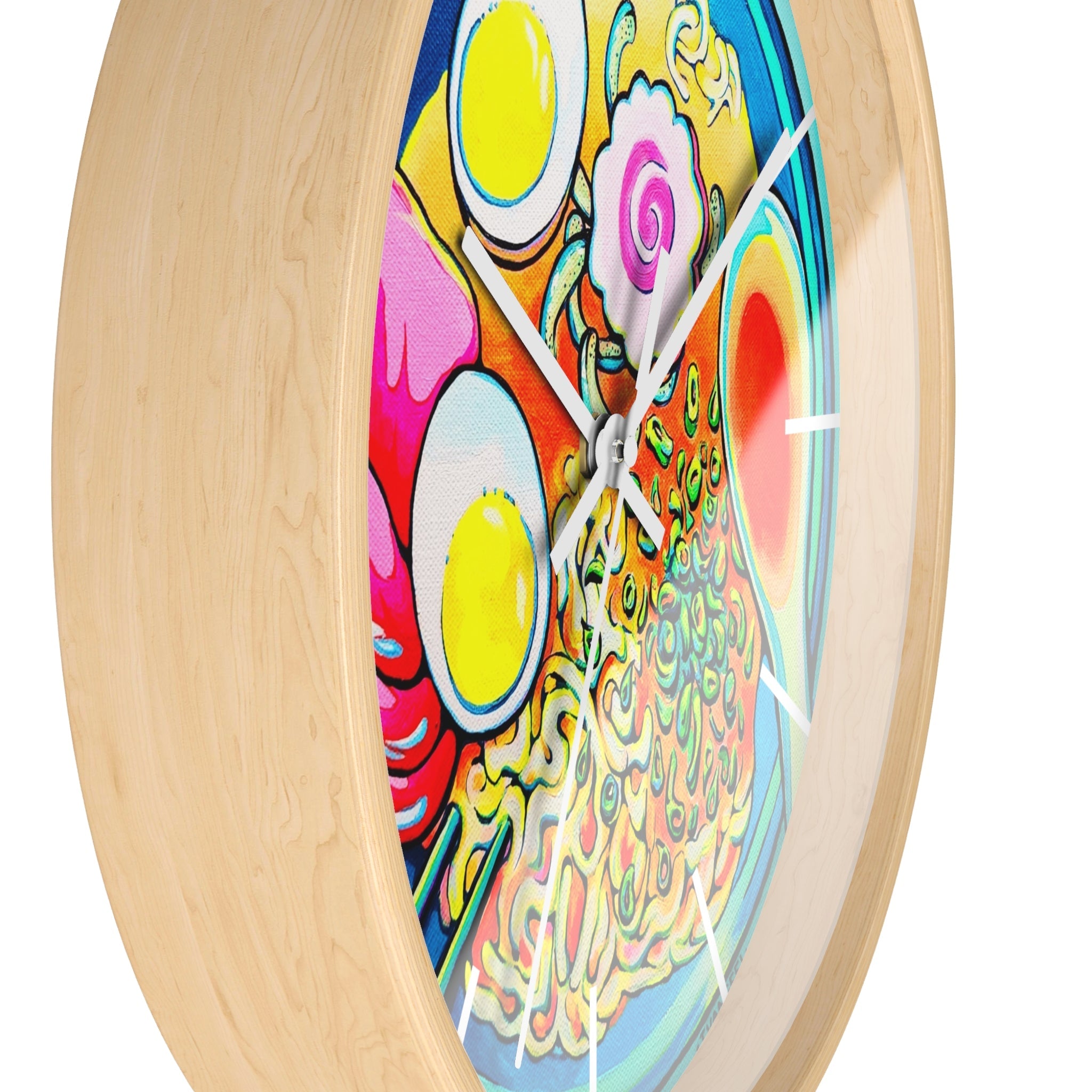 Neon Ramen Pop Art Wall Clock