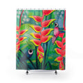 Cyclops Hummingbirds Pop Art Shower Curtain