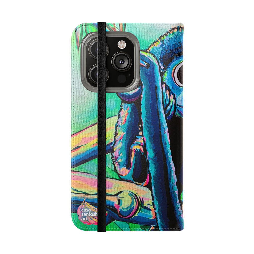 Cyclops Monkey Flip Phone Case – Wallet Cover with Card Slots