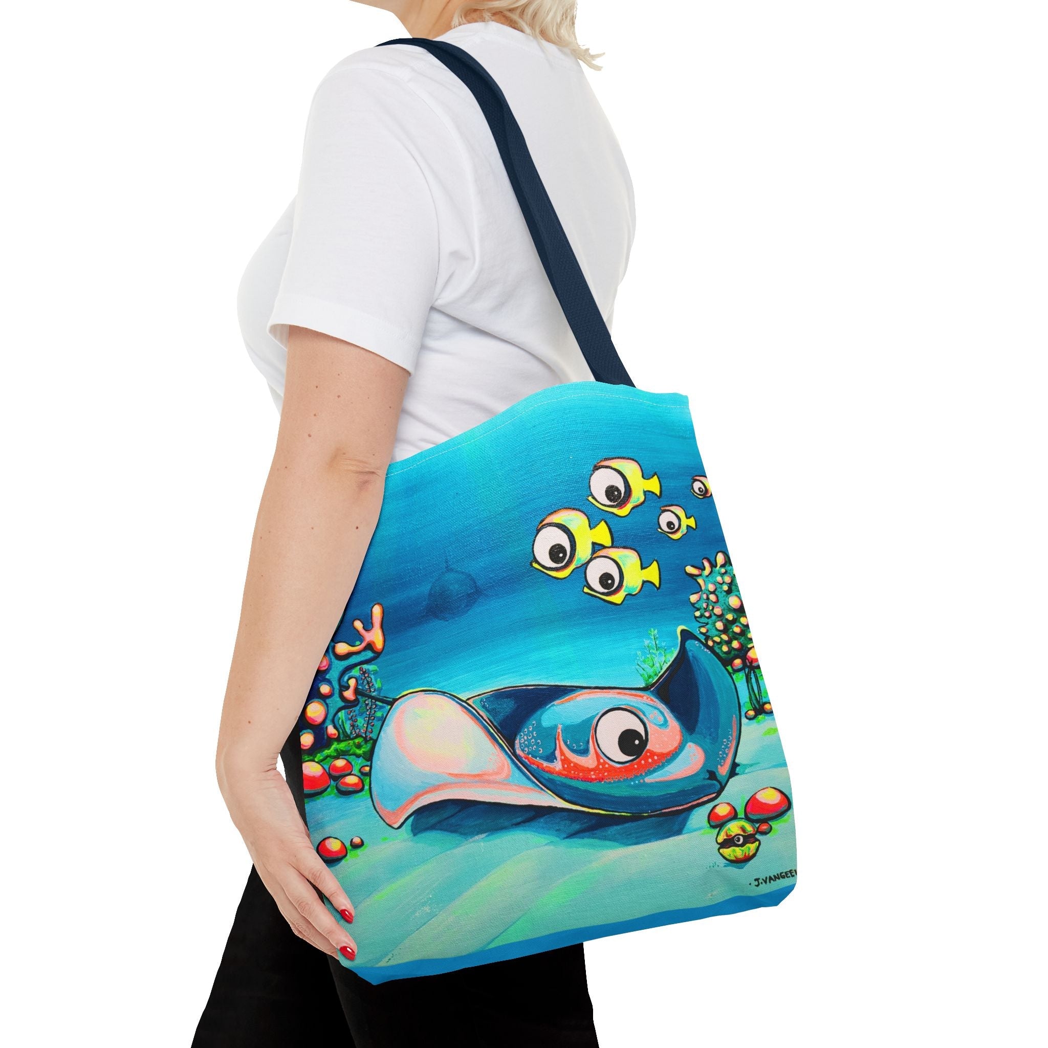 Premium Cyclops Stingray Tote Bag, Original Artist Design, Reusable Shopping Tote, Eco-Friendly