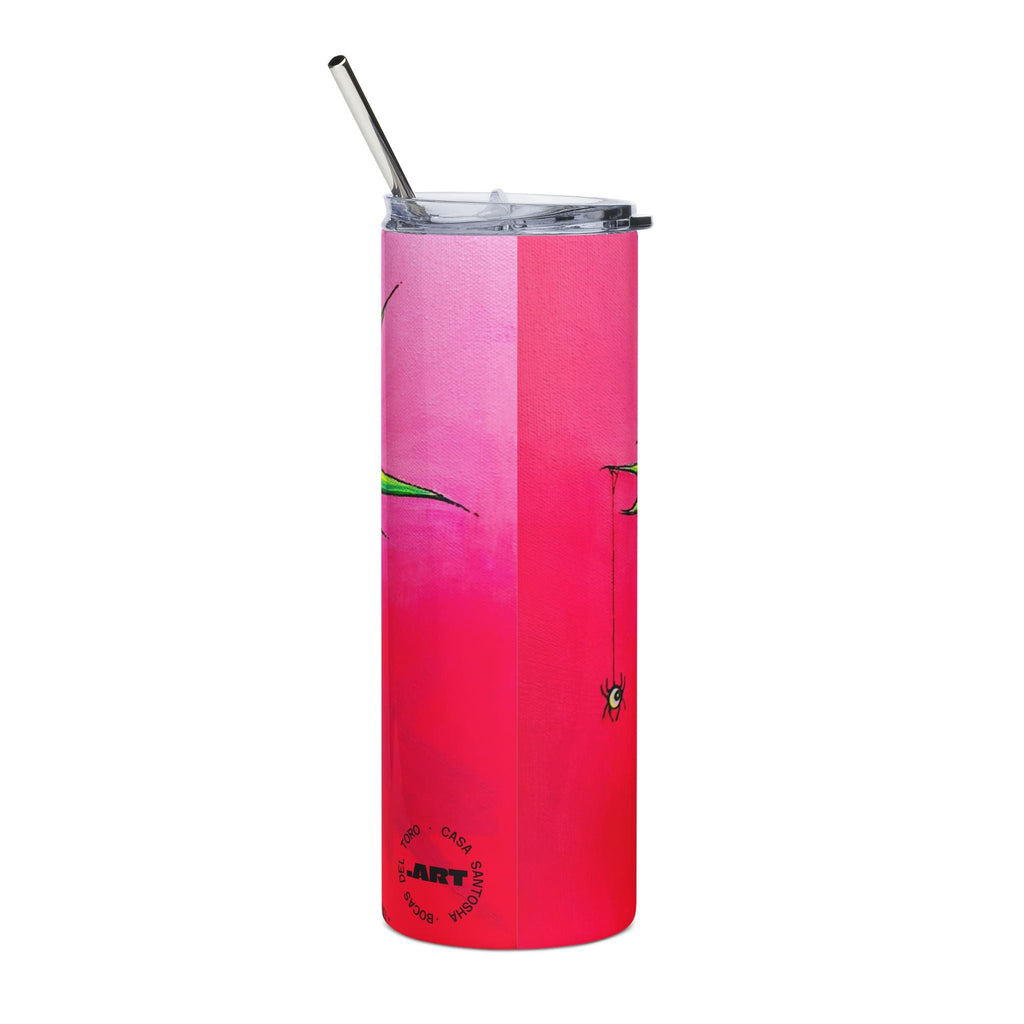 Neon Pineapple Stainless Steel Tumbler, 20oz | Fun Travel Mug, Eco-Friendly