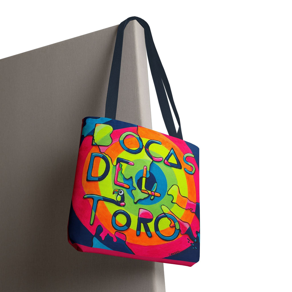 Premium Bocas Del Toro Islands Tote Bag, Original Artist Design, Reusable Shopping Tote,  Eco-Friendly